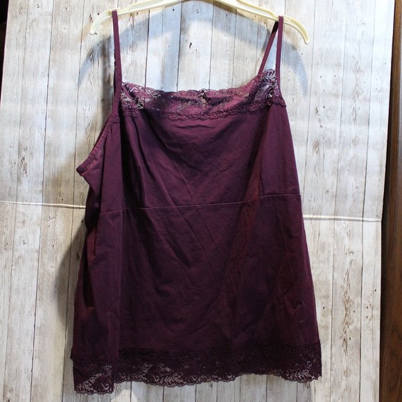 LOT of 3 Camisole / Tank Tops Apt 9 & Layne Bryant Burgundy, Teal, Taupe - Picture 2 of 16